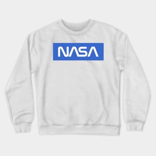 NASA Box Logo - Lighter Blue 2 Crewneck Sweatshirt